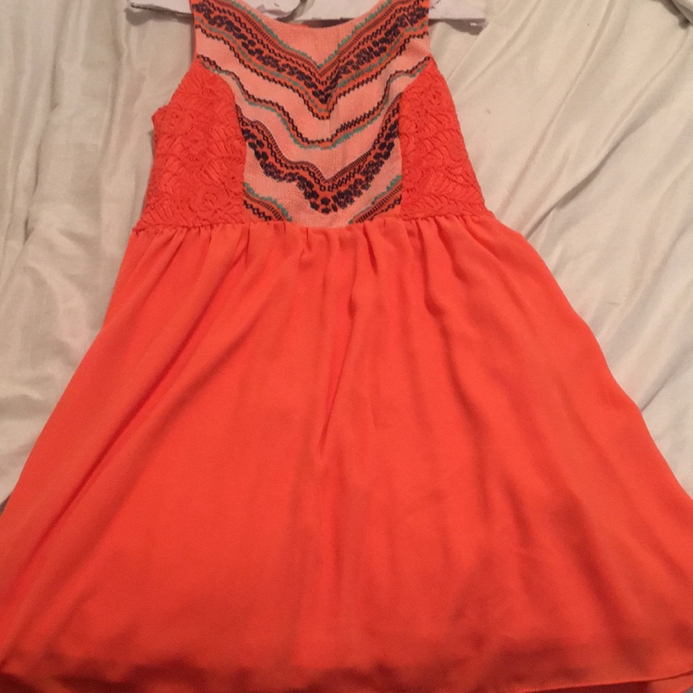 Peach tank top dress